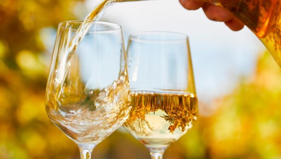 Hvidvin i glas